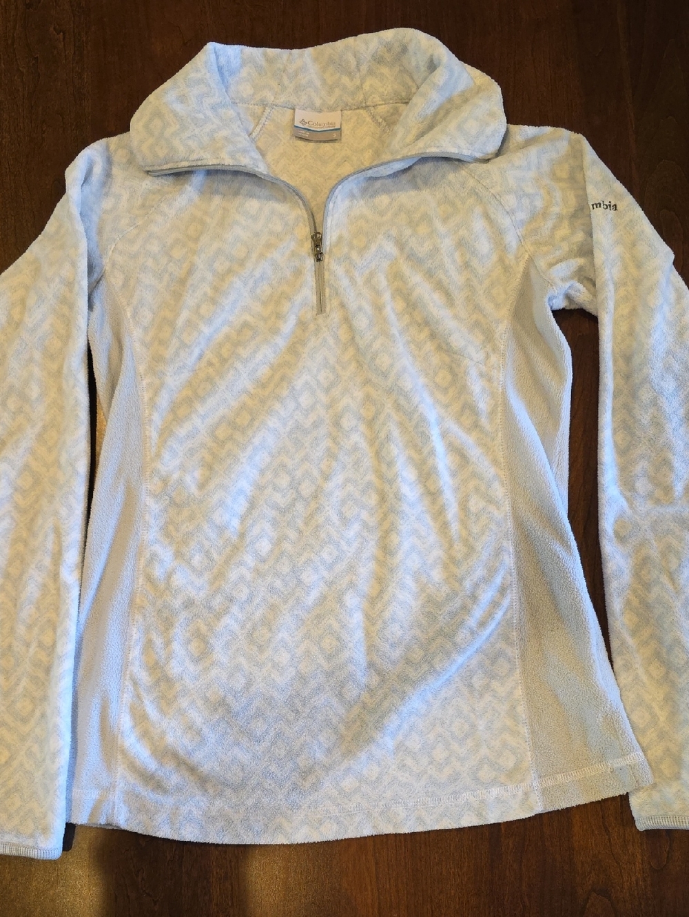 Columbia Pale Blue Half-Zip Pullover